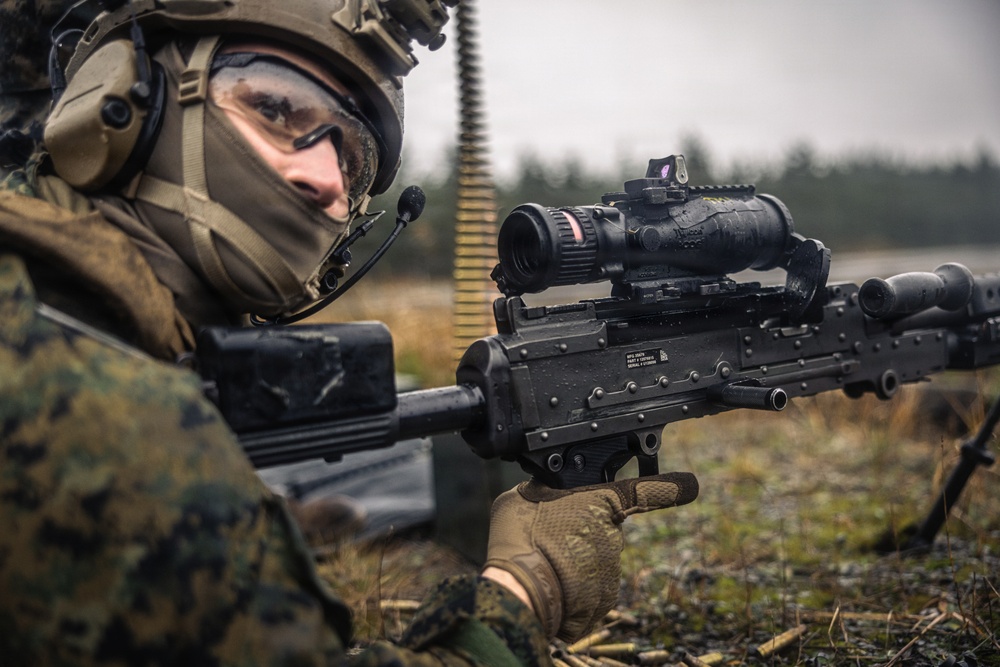 U.S. Marines conduct close-quarters battle qualification range in Finland
