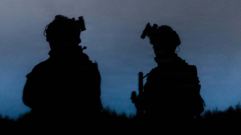 U.S. Marines conduct close-quarters battle qualification range in Finland