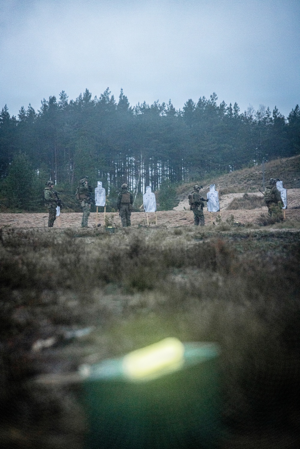 U.S. Marines conduct close-quarters battle qualification range in Finland