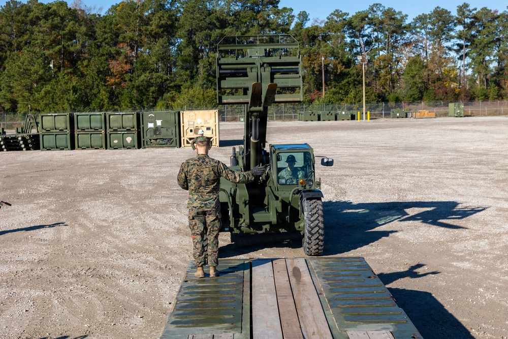 II MEF Marines receive transport cargo from WTI 1-26
