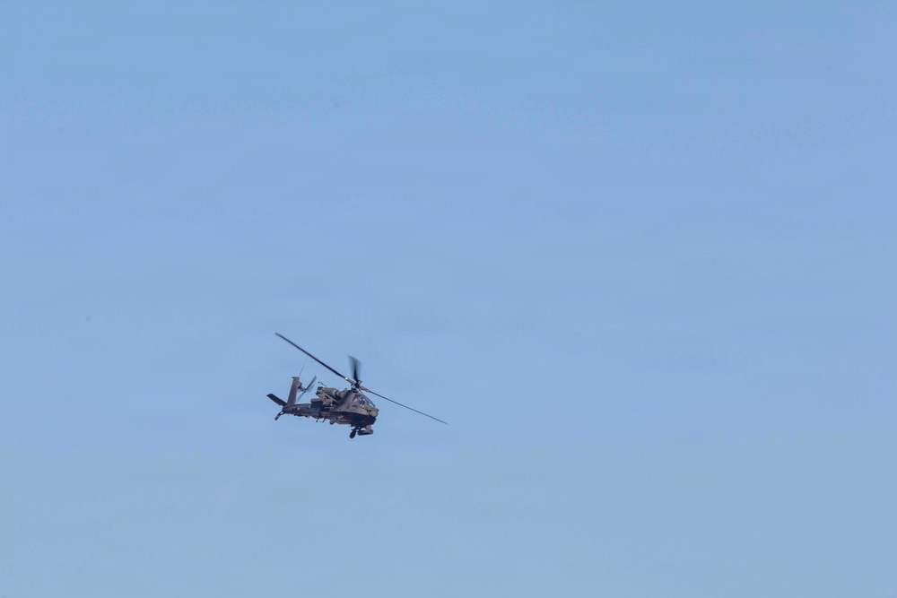 16th Combat Aviation Brigade conduct Apache aerial gunnery
