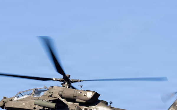 16th Combat Aviation Brigade conduct Apache aerial gunnery