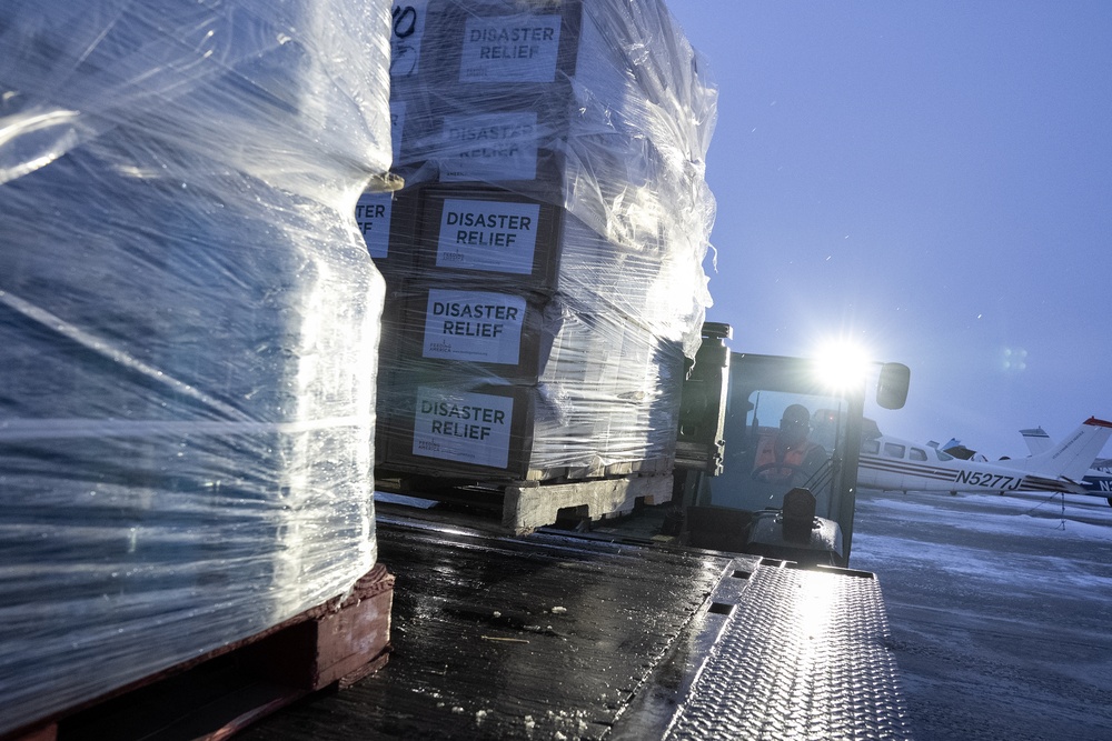 AKOM members prepare relief supplies for distribution during Operation Halong Response