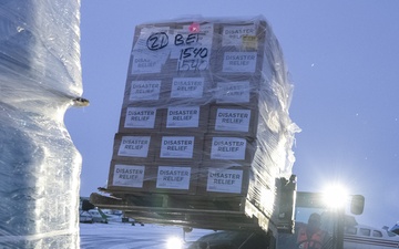 AKOM members prepare relief supplies for distribution during Operation Halong Response