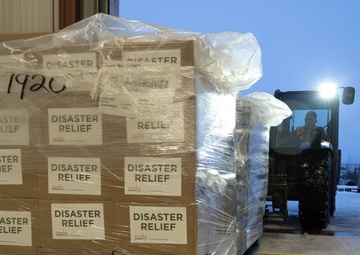 AKOM members prepare relief supplies for distribution during Operation Halong Response