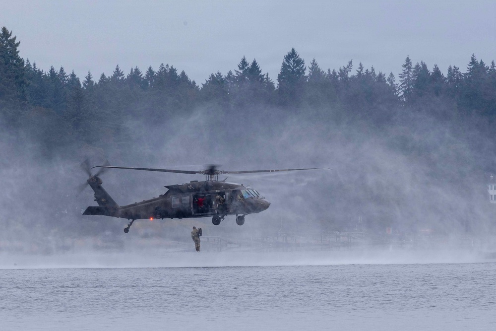 5th Air Support Operations Squadron conduct Helocast operations with 2-158th Assault Helicopter Battalion, 16th Combat Aviation Brigade