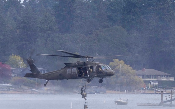 5th Air Support Operations Squadron conduct Helocast operations with 2-158th Assault Helicopter Battalion, 16th Combat Aviation Brigade