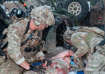 Green Berets Train on Casualty Evacuation in Close-Quarters Battle Houses