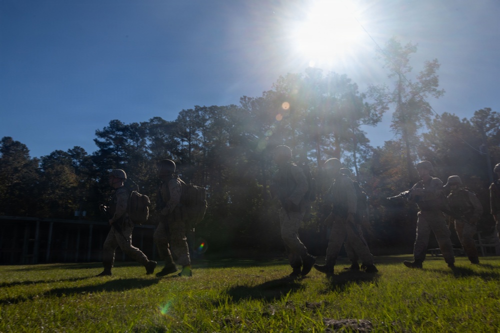 US Marines with 2nd Intel Participate in a Squad competition