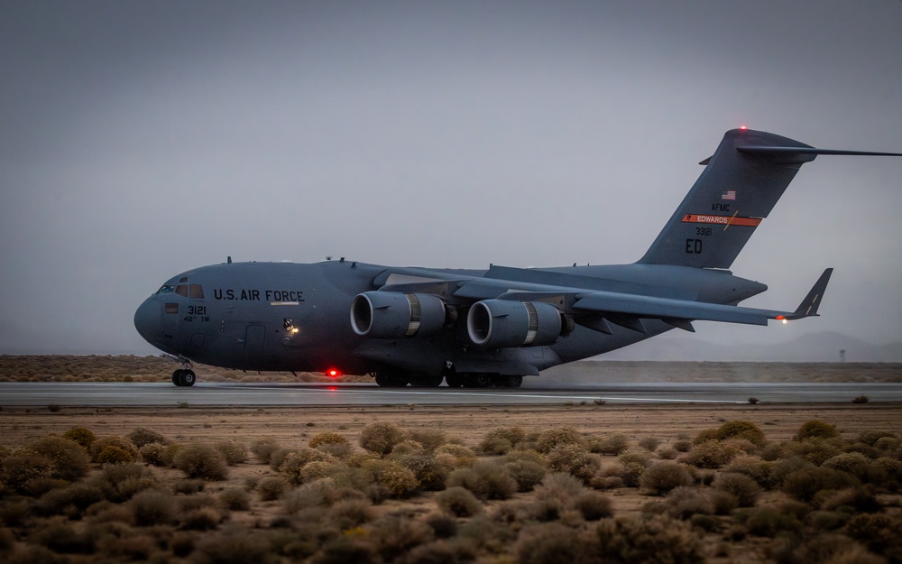 Rare rainy weather hits Edwards