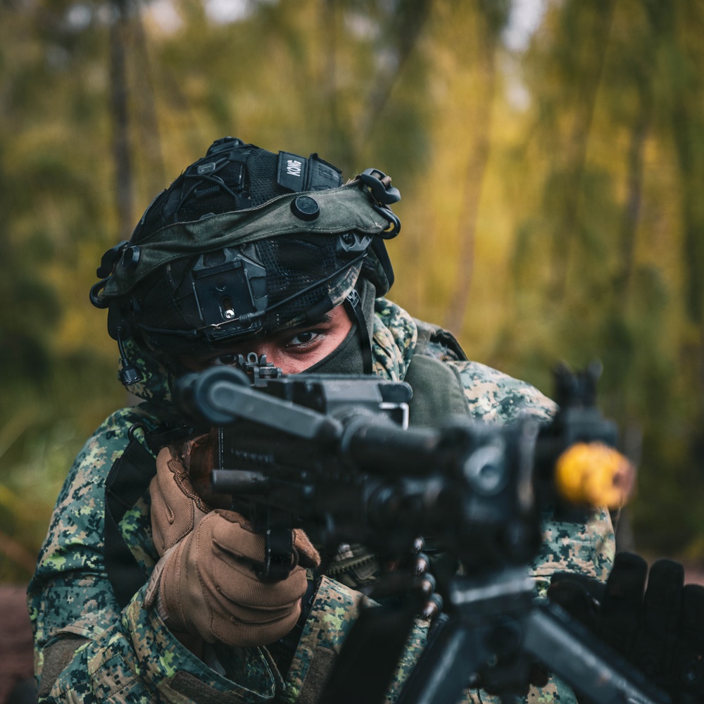 25th Infantry Division Trains with Partners During Dismounted Field Exercise
