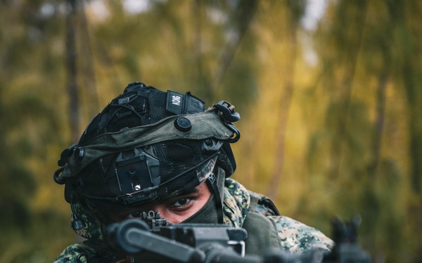 25th Infantry Division Trains with Partners During Dismounted Field Exercise