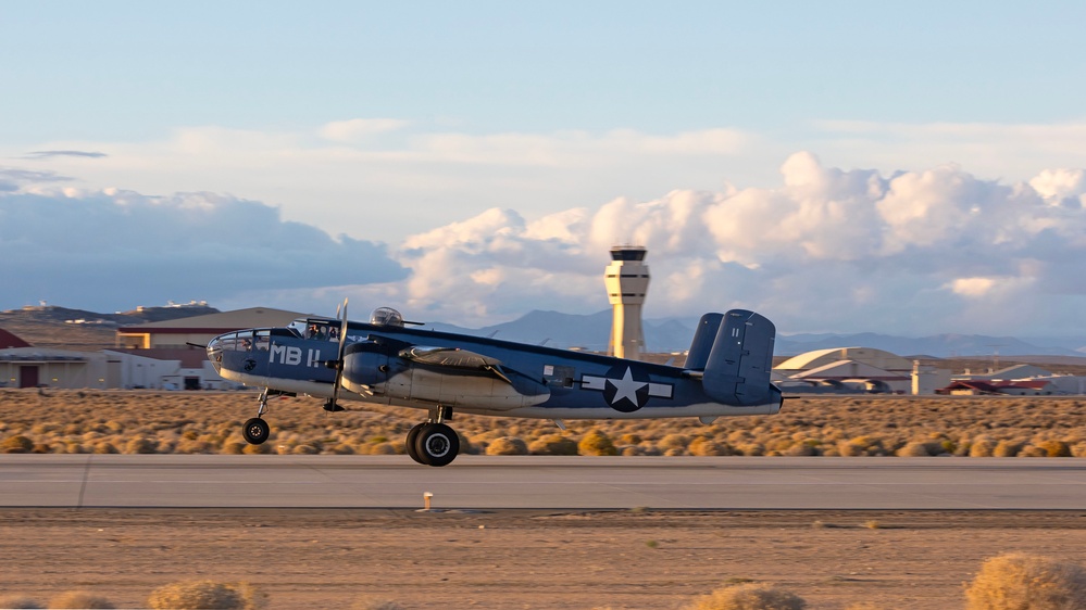 Air Force Test Pilot School students fly historic B-25 Mitchell