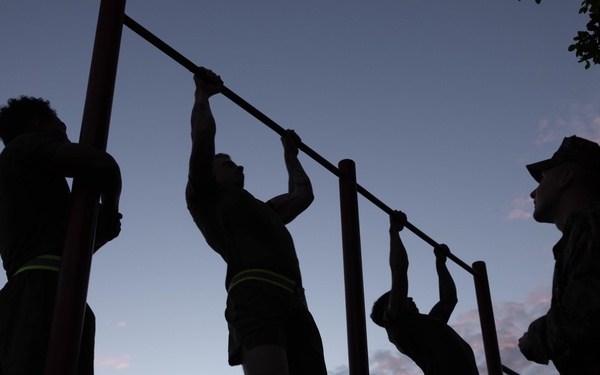 U.S. Marines with Combat Logistics Regiment 37 Conducts Marine Corps 250th Birthday Run and PT