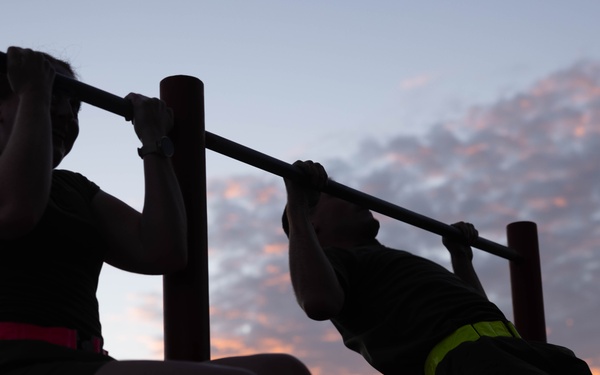 U.S. Marines with Combat Logistics Regiment 37 Conducts Marine Corps 250th Birthday Run and PT