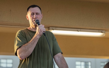 U.S. Marines with Combat Logistics Regiment 37 Conducts Marine Corps 250th Birthday Run and PT