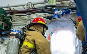 USS America (LHA 6) Conducts An In-Port Emergency Team Drill