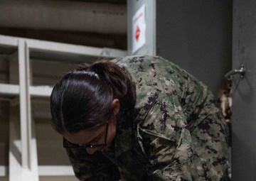 USS America (LHA 6) Conducts HAZMAT Offload