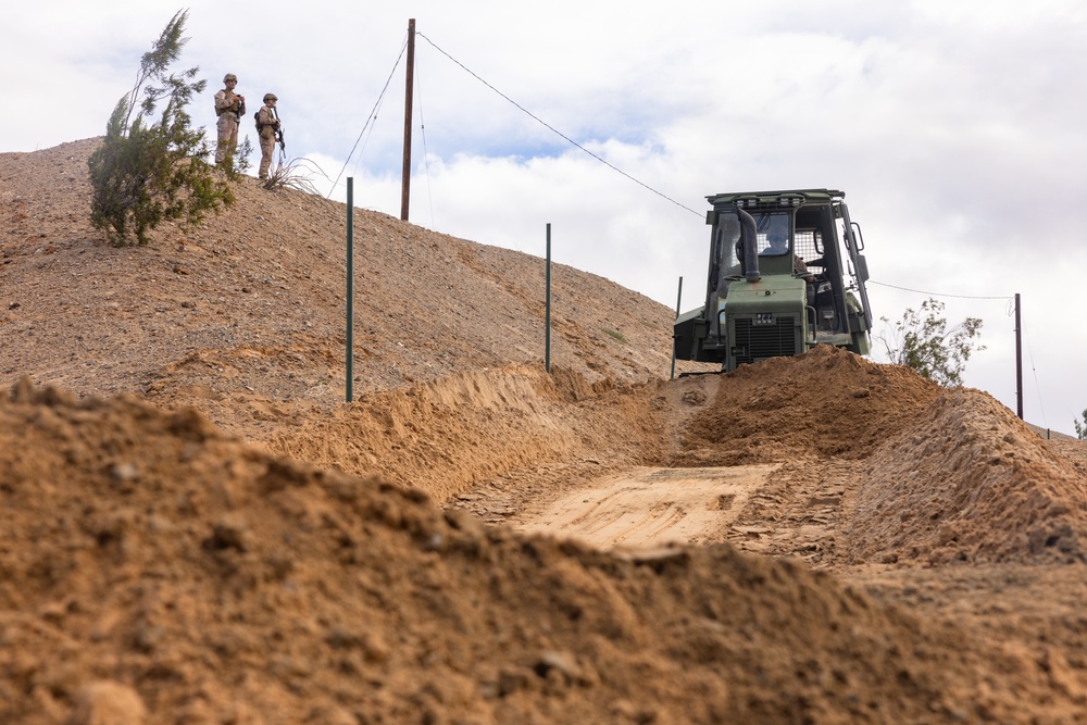 Southern border roadway improvement operations