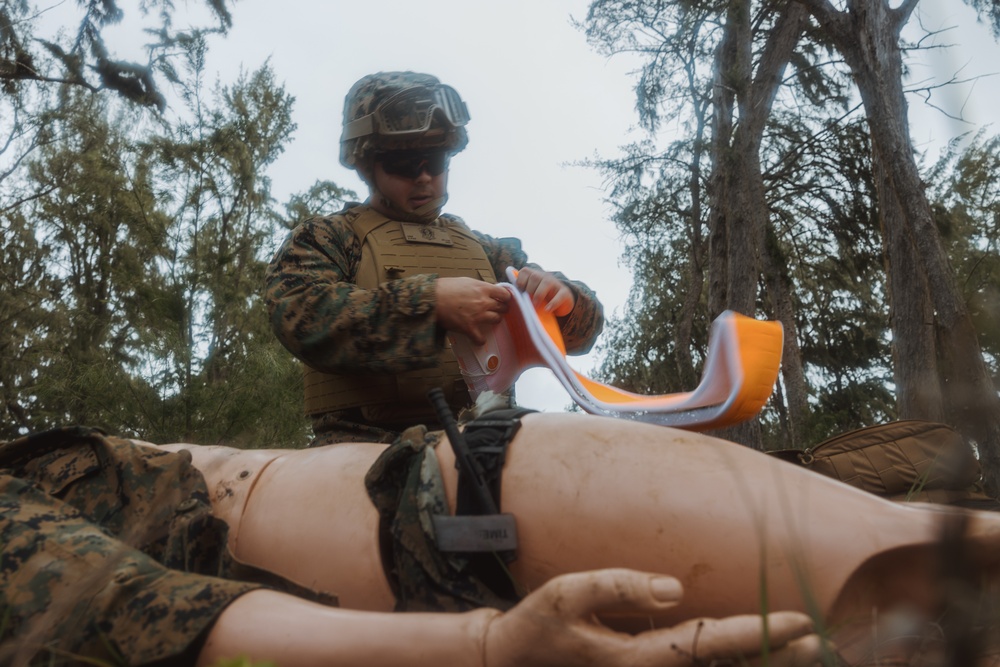 3rd LLB practice medical evacuation skills