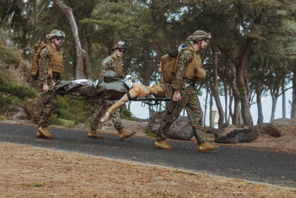 3rd LLB practice medical evacuation skills