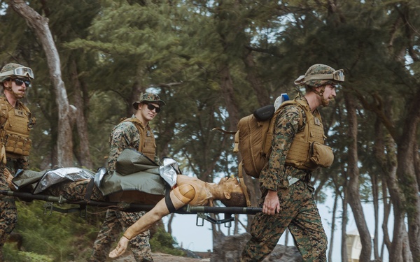 3rd LLB practice medical evacuation skills