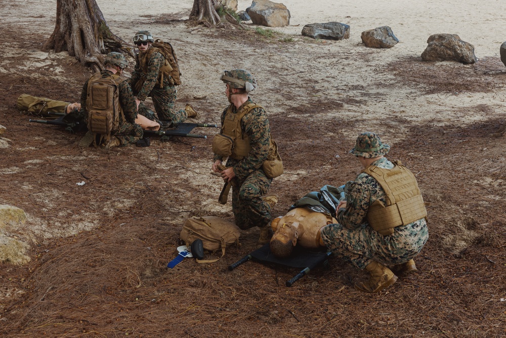 3rd LLB practice medical evacuation skills