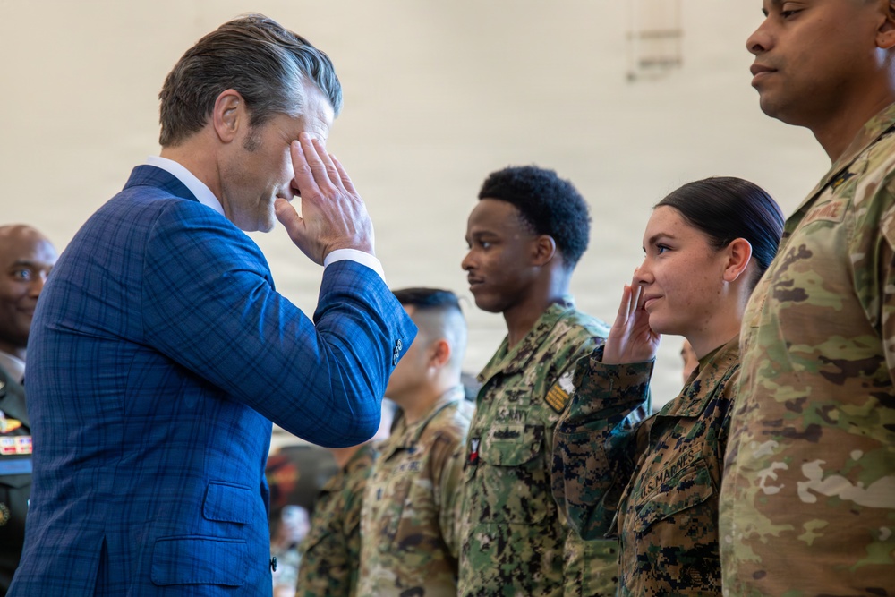 U.S. Secretary of War visits Camp Humphreys