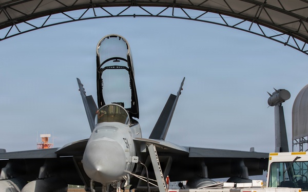 EA-18 Growlers Refuel at MCAS Iwakuni