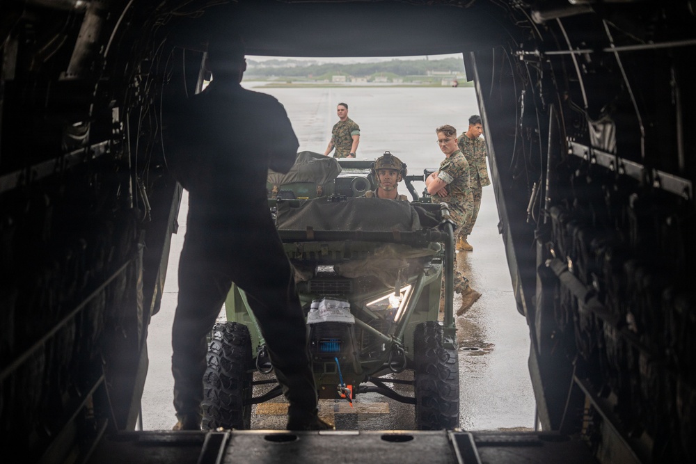MASS-2 Marines load Ultra-Light Tactical Vehicle into MV-22B Osprey