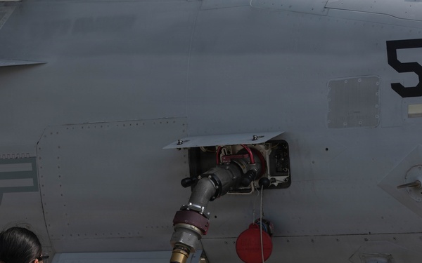 EA-18 Growlers Refuel at MCAS Iwakuni