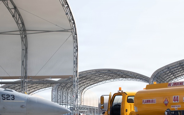 EA-18 Growlers Refuel at MCAS Iwakuni