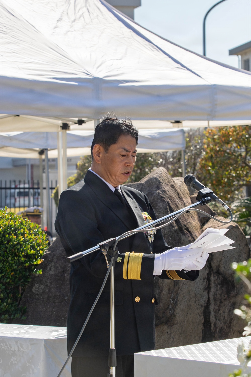 JMSDF Fleet Air Wing 31 Honors Fallen Sailors