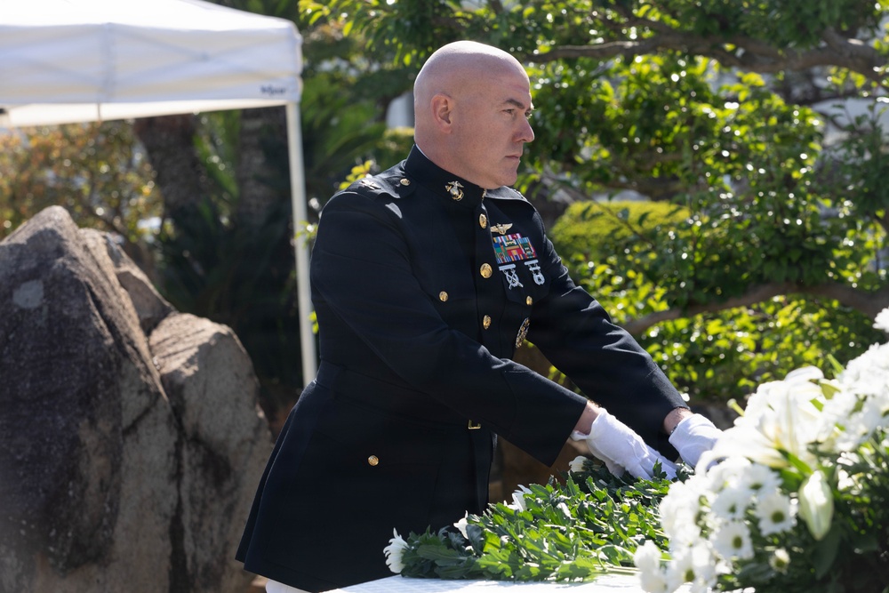 JMSDF Fleet Air Wing 31 Honors Fallen Sailors