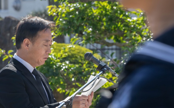 JMSDF Fleet Air Wing 31 Honors Fallen Sailors