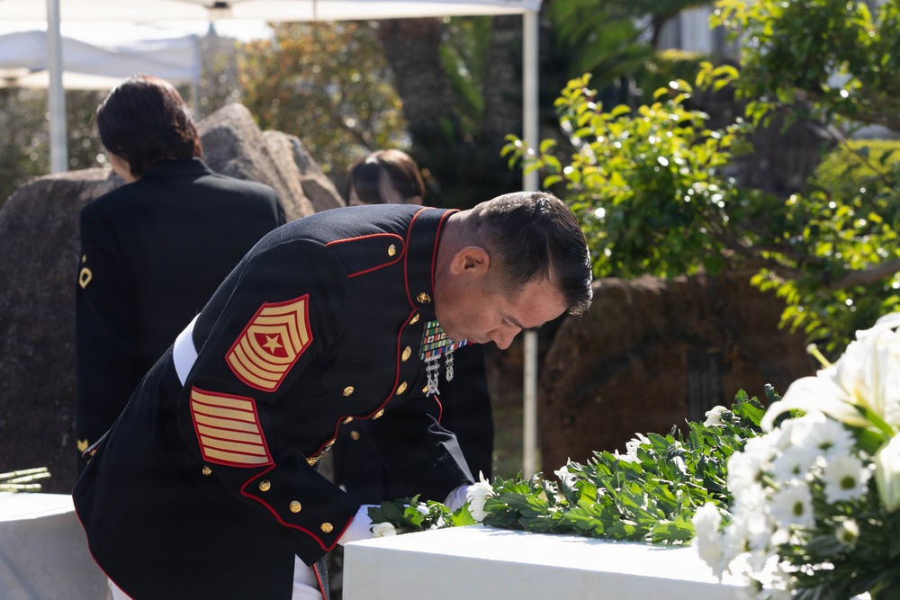 JMSDF Fleet Air Wing 31 Honors Fallen Sailors