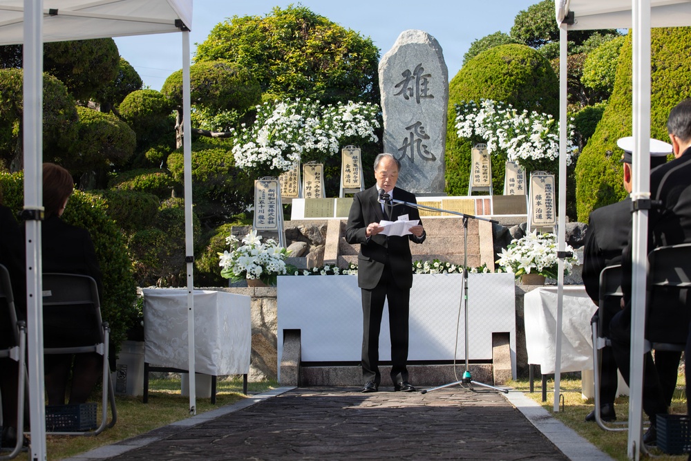 JMSDF Fleet Air Wing 31 Honors Fallen Sailors