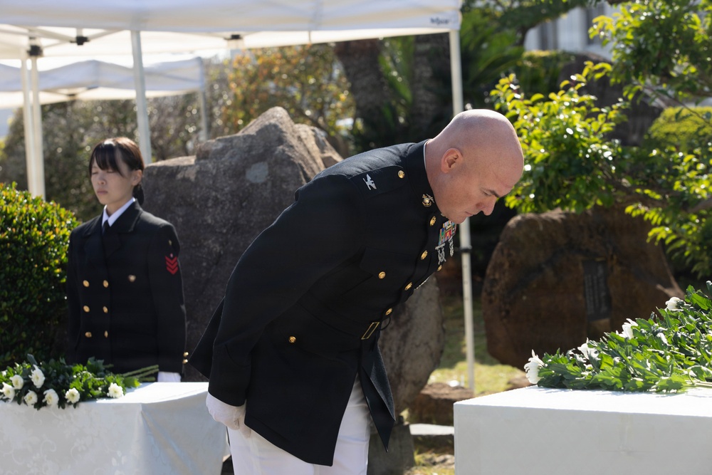 JMSDF Fleet Air Wing 31 Honors Fallen Sailors