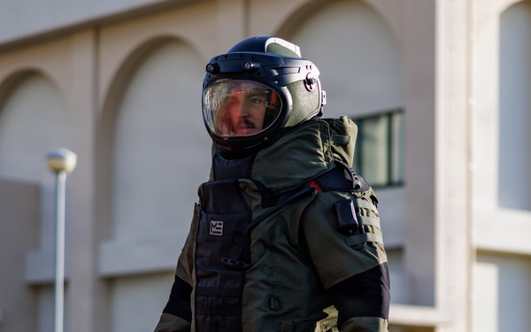 MCAS Iwakuni EOD screening bomb suit agility test