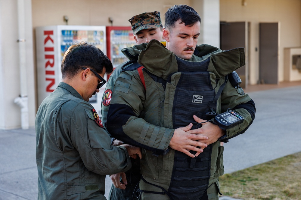 MCAS Iwakuni EOD screening bomb suit agility test