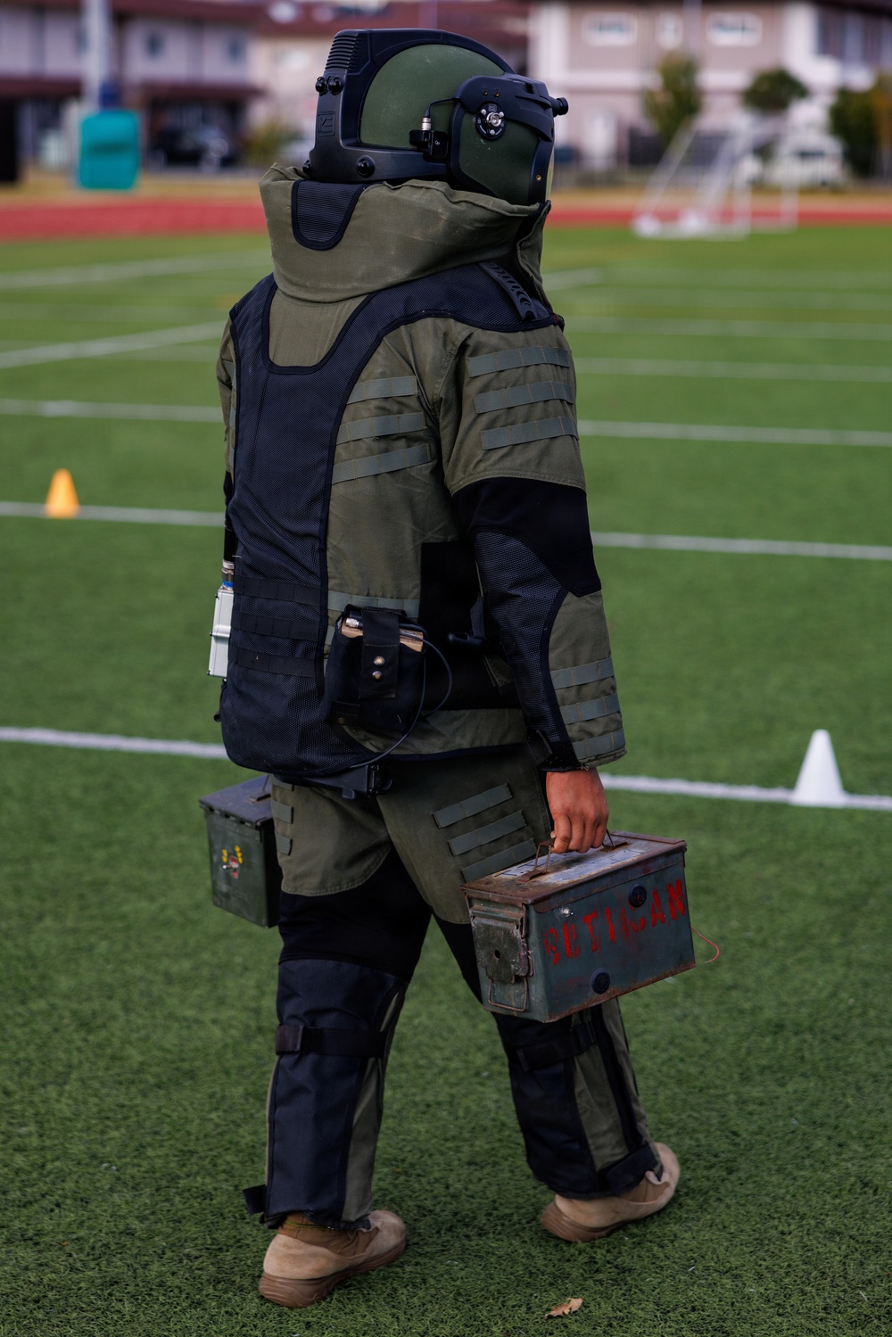 MCAS Iwakuni EOD screening bomb suit agility test