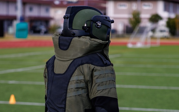 MCAS Iwakuni EOD screening bomb suit agility test