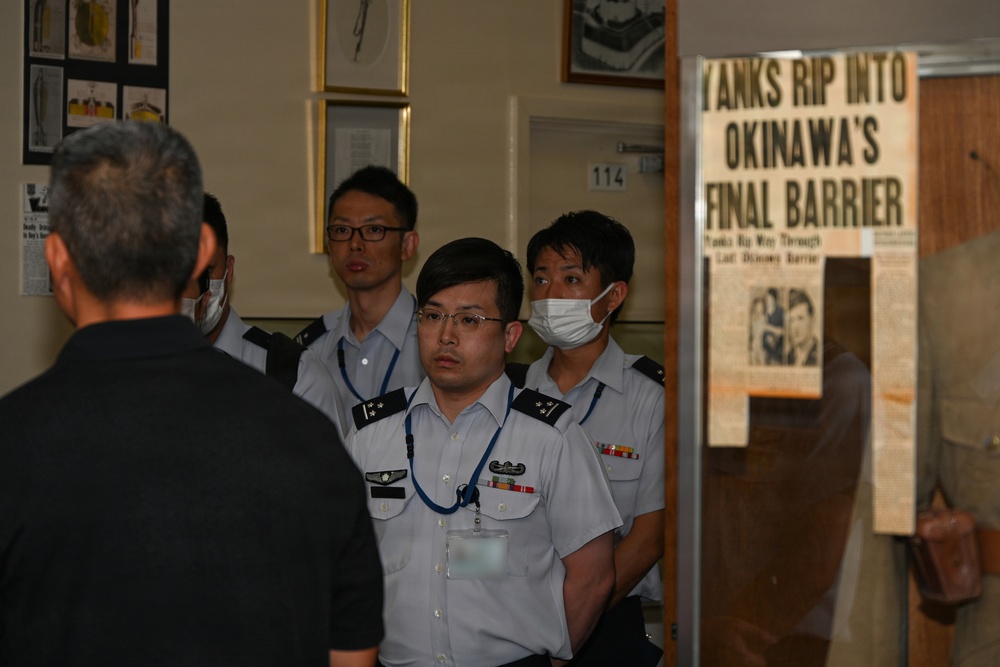 JASDF General Candidates from Meguro Base Tour Battle of Okinawa Museum at Camp Kinser