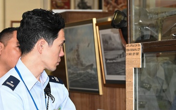 JASDF General Candidates from Meguro Base Tour Battle of Okinawa Museum at Camp Kinser