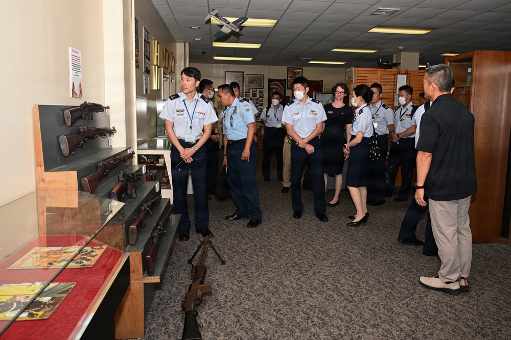 JASDF General Candidates from Meguro Base Tour Battle of Okinawa Museum at Camp Kinser