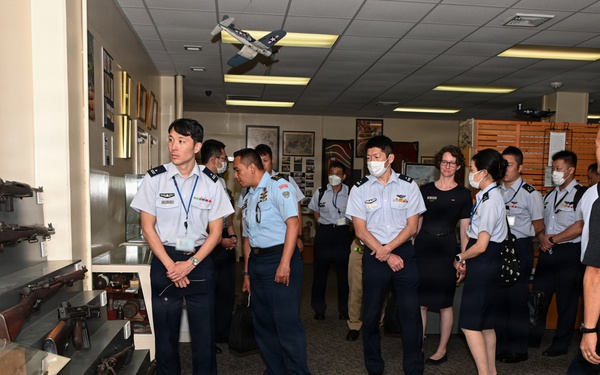 JASDF General Candidates from Meguro Base Tour Battle of Okinawa Museum at Camp Kinser
