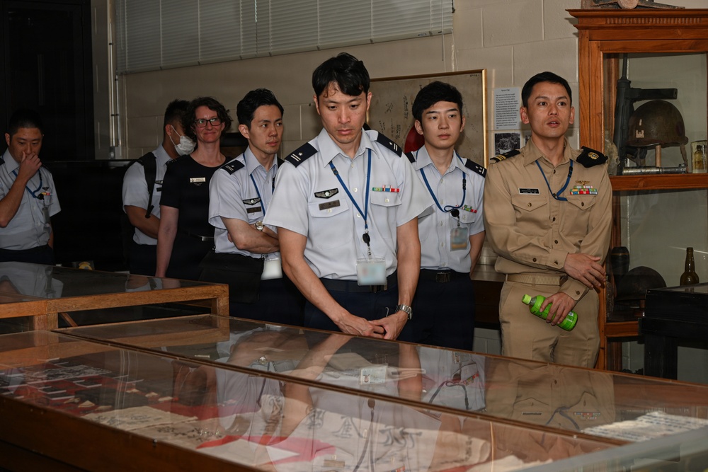 JASDF General Candidates from Meguro Base Tour Battle of Okinawa Museum at Camp Kinser