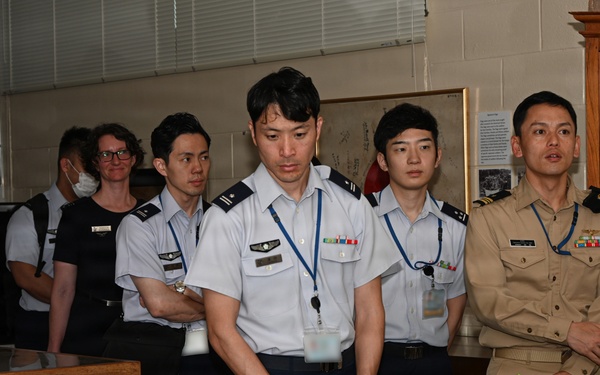 JASDF General Candidates from Meguro Base Tour Battle of Okinawa Museum at Camp Kinser