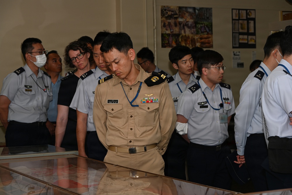 JASDF General Candidates from Meguro Base Tour Battle of Okinawa Museum at Camp Kinser