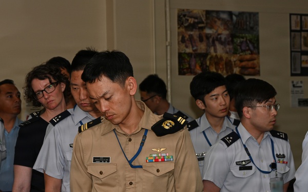 JASDF General Candidates from Meguro Base Tour Battle of Okinawa Museum at Camp Kinser